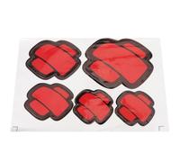 HANABASS Autocollants Patch pour Voiture 1 Lot Rouge en PET Autocollants pour Pare-Chocs et Portières Décoration Extérieure Automobile Cache Rayures Humoristique Résistant aux