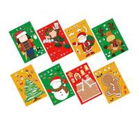 HANABASS Autocollants Père Noël Décoratifs pour Fête de Noël Stickers Muraux Colorés et Festifs pour Décoration Maison Vitrine et Ambiance Chaleureuse