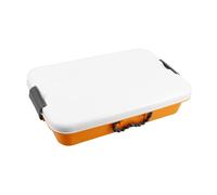 HANABASS Bac à Sable en Plastique Portable avec Couvercle, Plateau de Jeu Sensoriel Jaune, Boîte de Rangement Multifonction pour Garçon et Filles, Coffre de Rangement Compact pour Jouets