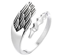 HANABASS Bague Aile D’ange Ouverte Réglable En Métal Léger Unisexe Pour Adolescentes Et Adultes Style Bohème Présent Protection