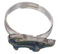 HANABASS Bague D’humeur Réglable Coloris Variable En Alliage Époxy Pour Femmes Et Adolescents, Bague Fantaisie Changée Par Température, Anneau Animal Sauvage Joyau Mode