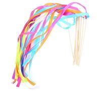 HANABASS Baguettes de Ruban pour Mariage en Bois et Ruban, Lot de 10 Pièces, Décorations de Fête Pratiques pour Garçon et Filles, pour Événements et Célébrations Couleur Couleur Aléatoire