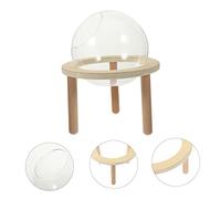 HANABASS Bain de Sable pour Hamster avec Bac Extérieur Débordement Accessoire Maison pour Toilette et Baignade de Petits Animaux comme Chinchilla Gerbille Souris Rat Kit Complet avec Boule