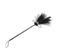 HANABASS Balai de Sorcière Noire en PVC et Tulle pour Décoration Halloween, Accessoire Léger et Facile à Transporter, pour Fête et Déguisement Sorcière Volante