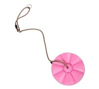 HANABASS Balancoire Garçon Fille Plastique Épais Rond avec Motif Fleur Siège Disque pour Garçon Fille Intérieur et Extérieur Stable et Facile à Nettoyer Adapté Jardin et Balcon