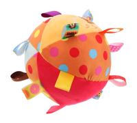 HANABASS Balle Peluche Douce avec Cloches Sensoriel Coloré pour Développement et Apprentissage Bébés pour Berceau et Autres Environnements