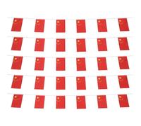 HANABASS Bannière de Mini Drapeaux Chinois en Polyester Rouge Décorations de Fête Polyvalentes pour Extérieur et Intérieur Design Festif Vibrant Lot de 1 Set de Set Facile à Combiner