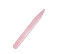 HANABASS Bâtonnet de massage en quartz rose naturel, baguette de massage gua sha compacte, outil de massage pour visage et corps, soulagement musculaire, accessoire bien-être portable