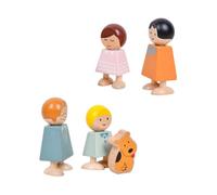 HANABASS Blocs Bois pour Garçon Fille de Construction Interactif Jeu Éducatif de Reconnaissance des Relations Familiales et Surface Lisse Adapté Aux Garçons et Filles