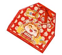 HANABASS Boîte à Friandises pour Fête Du Nouvel An Chinois Coffret Cadeau Dragon Doré avec Ruban Boîte à Biscuits et Bonbons pour Décoration de Fête et Snacks