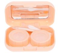 HANABASS Boîte à Lentilles Cosmétique Portable avec Miroir, Étui Léger en Abs et Verre, pour Ranger Vos Lentilles Votre Paquet ou Valise en Voyage
