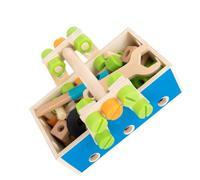 HANABASS Boîte à Outils Bois à Vis Factices pour Garçon Fille Éducatif de Bricolage Montessori Jeu pour Développer la Coordination Motricité et Filles