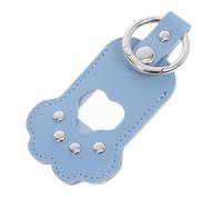 HANABASS Boîte à Souvenirs pour Animaux Porte-clés Souvenir Poils Animaux Pendentif Commémoratif Cuir PU Design Unique Forme de Patte Rangement Polyvalent pour Poils et Photos