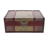 HANABASS Boîte de Conservation en Bois Vintage Serrure, Étui Décoratif Multi-usage pour Bible et Bijoux, Rangement Protecteur pour Maison et Église