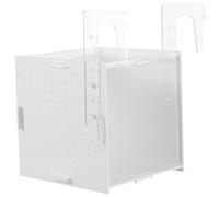 HANABASS Boîte D'isolation pour Aquarium Boîte D'élevage de Poissons D'aquarium en Acrylique Blanc, Installation Facile, Visibilité Continue, Contrôle du Débit d'eau, pour Alevins