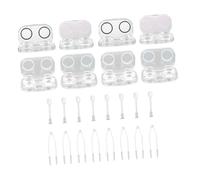 HANABASS Boîte Lentilles Transparentes Étui Lentilles Contact Portable Étanche et Scellé pour Stockage Voyage Usage Quotidien Homme Femme