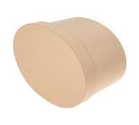 HANABASS Boîte Ovale Papier Kraft Robuste avec Couvercle Emballage DIY pour Macarons Biscuits Chocolats Boîte Cadeau Légère et Portable pour Pâtisserie et Petits Objets