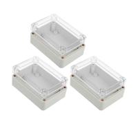 HANABASS Boîtier Électrique Structure Modulaire Extensible Extérieur Étanche 3pcs en Abs avec Couvercle à Charnière pour Alarmes en Zones Résidentielles et Scolaires