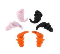 HANABASS Bouchons D'oreille en Silicone Réutilisables Étanches pour Natation Barrière à 3 Couches, Boîte de Rangement Incluse, pour Étudier et Se Baigner