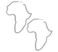 HANABASS Boucles Oreilles Clous Femme Inoxydable Doré Design Carte de Afrique Légères et Originales Bijoux Féminins et Durables