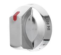 HANABASS bouton de cuisinière à gaz accessoire de cuisine remplacements universels des boutons de poêle remplacement des boutons du four bouton du robinet du brûleur Acier inoxydable Silver