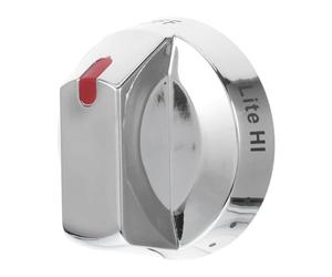 HANABASS bouton de cuisinière à gaz accessoire de cuisine remplacements universels des boutons de poêle remplacement des boutons du four bouton du robinet du brûleur Acier inoxydable Silver