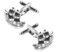 HANABASS Boutons de Manchette Attache Ferme et Résistante Homme en Cuivre Forme Bateau Voile Noir Paire Classique et Contemporaine pour Chemise Fêtes et Usage Quotidien