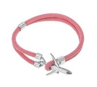 HANABASS Bracelet Homme Avion Élégant Corde Rose à Double Accessoire de Poignet Chic et Simple pour Homme Cadeau pour Anniversaire et Occasions Spéciales