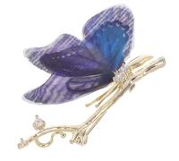 HANABASS Broche Élégante en Soie Légère avec Cristaux Scintillants Épingle Décorative pour Femmes pour Robes Écharpes et Mariages Accessoire Chic pour Événements Festifs