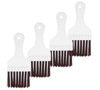 HANABASS Brosse de Condenseur pour Climatiseur 4pcs, Plastique Blanc, Tête Souple et Flexible, Nettoyage sans Produit Chimique, pour Conduits D'air et Appareils Ménagers