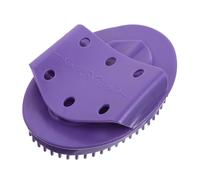 HANABASS Brosse de Massage Corporel Ovale en Plastique Violet - Outil Portatif pour Massage du Cuir Chevelu, Ventre et Taille - Masseur Professionnel Résistant à L’usure pour Bien-être