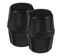 HANABASS Cache-poussière de moyeu de roue en caoutchouc 4pcs noir pour 110-300cc ATV, faciles à installer, accessoires ATV