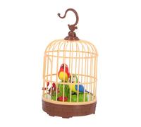HANABASS Cage à Oiseaux Activée Voix avec Sons Réalistes et pour Garçon Fille Décoration Compacte et Interactive pour Maison