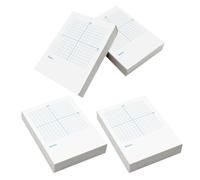 HANABASS Cahier D'exercices Axe Xy, Papier Blanc, Papier, Quadrillage Double Usage, une Face Axes Xy, une Face Vierge, pour Exercices de Mathématiques, Milieu Éducatif