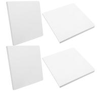 HANABASS Carnet de Dessin Blanc Coins Arrondis Papier Épais 4 Pièces pour Garçon et Filles pour Projets Scolaires et Croquis de Voyage