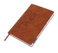HANABASS Carnet de Planification Délicat 365 Jours Agenda Organisateur Papier Café Léger et Écriture Fluide pour Usage Quotidien et Prise de Notes