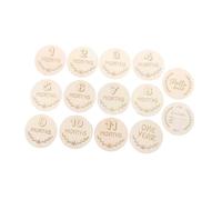 HANABASS Cartes Évolution Mensuelle Bois Gravé Souvenir Et Annonce Naissance De Cartes Jalons Pour Photos Né Et Grossesse