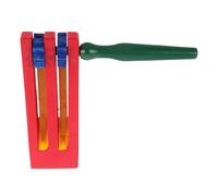 HANABASS Castagnettes en Bois Rouge Solides pour Garçon et Filles, Instrument de Percussion à Secouer Éducatif, pour Éveiller L'intérêt Musical en Éducation Précoce et Fêtes