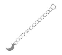 HANABASS Chaînette Extension Bijoux Argent Lune pour Rallonge Collier Bracelet Chaîne Rallonge Pratique pour Création et Réparation de Bijoux Femme