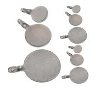 HANABASS Cible de Tir en Acier Inoxydable Ronde 3 Sets pour Entraînement Précis et Divertissement en Groupe, Plaque de Gong Suspendue Argenté Polyvalente pour Stand de Tir