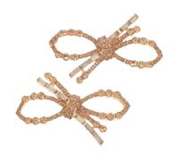 HANABASS Clips Décoratifs pour Chaussures de Mariée Ornements à Clipser pour Talons Hauts Bijoux Métal et Cristaux pour Chaussures Femmes