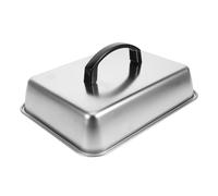 HANABASS Cloche Rectangulaire Acier Inoxydable pour Barbecue et Couvercle Résistant Graisse Surface Lisse Facile à Nettoyer Couvercle de Cuisson pour Steak et Cuisine Occidentale