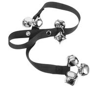 HANABASS Cloches Entraînement pour Chiens avec Sangle Ajustable Accessoire Pratique pour Apprendre Aux Chiens à Signaler La Porte Compatible Plupart des Poignées Et Facile à Installer