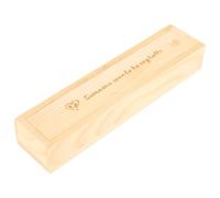 HANABASS Coffret à Souvenirs pour Conserver Tests de Grossesse et Premières Dents Bébé en Bois Beige avec Couvercle pour Chambre de Bébé et Nouvelles Mamans