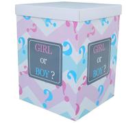 HANABASS Coffret Révélateur Bébé avec 10 Ballons Colorés en Papier, Boîte Pliable pour Fête D'anniversaire ou Shower, Accessoire Photo Mémorable