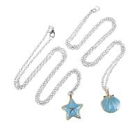 HANABASS Collier Étoile de Mer Inoxydable pour Femmes Pendentif Coquillage Bohème Style Littéraire Coréen Bijoux Plage pour Couples Accessoire Mode Polyvalent