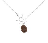 HANABASS Collier Grain Café Femme Alliage Premium avec Pendentif Caféinée Design Unique et Élégant Bijou pour Amateurs de Café Cadeau pour Femmes