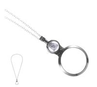 HANABASS Collier Loupe de Lecture Pendentif Loupe Agrandissante Accessoire Lecture Cadeau Lectrice
