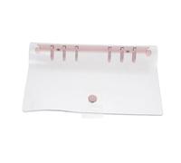 HANABASS Couverture de Cahier Transparent en Pvc Rose, Personnalisable et Facile à Transporter, Protège-documents Simple et Élégant pour Bureau et École