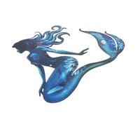 HANABASS Décoration Murale Sirène Métal Résistante Pour Jardin Et Patio Élégante Sculpture Murale Intérieure Et Extérieure Pour Maison Terrasse Et Zone De Piscine